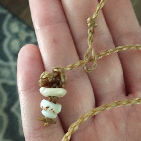 Sea glass rope necklace - Picture 3 of 3